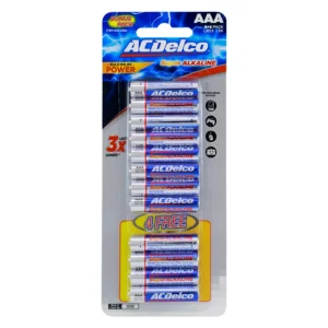 AC Delco بطاريات قلوية AAA عرض – 12 حبة (8+4 مجاناً)
