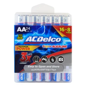 AC Delco بطاريات قلوية AA عرض – 24 حبة (16+8 مجاناً)