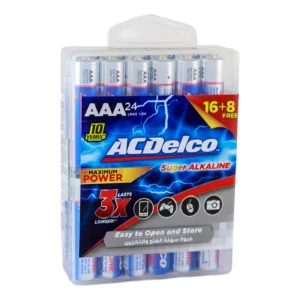AC Delco بطاريات قلوية AAA عرض – 24 حبة (16+8 مجاناً)