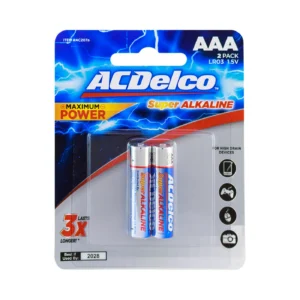 AC Delco بطاريات قلوية AAA – 2 حبة