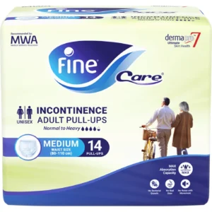 Fine Care Adult Pull-Up Diaper – Medium (14 Pieces)