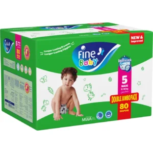 Fine Baby Diapers DoubleLock – Stage 5 Maxi – 40 Pieces (Giant Savings Box)